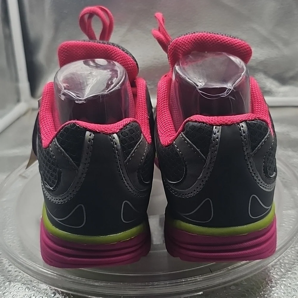 A   Pink And Black Sneakers Sz 6.5​ - Picture 2 of 5